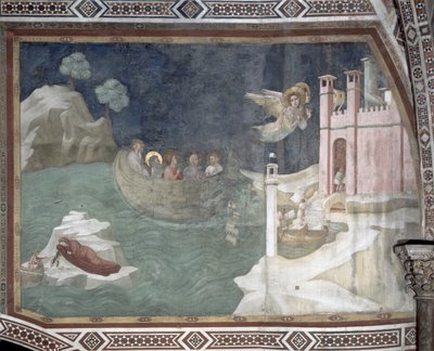 Die wunderbare Ankunft von Lazarus und seinen Schwestern in Marseille, 1320 von Giotto di Bondone